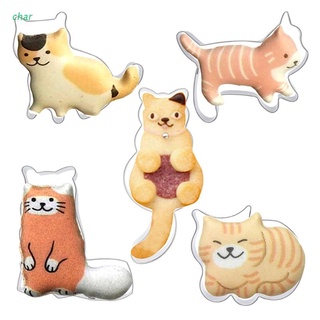 Char acero inoxidable Material galletas molde de dibujos animados Animal gato molde de corte DIY cortador