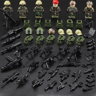 lego juguetes soldados del ejército mini figuras fuerzas especiales bloques de construcción tbs41-46 swat (1)