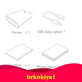 Brkokiya1 impresora Fotográfica 2x3 50 hojas Para Mi aire
