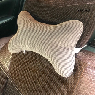 asiento de coche reposacabezas transpirable hogar pana en forma de hueso ergonómico asiento de coche almohada para coche