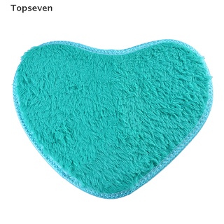 [topseven] alfombra peluda de lana de imitación esponjosa alfombra peluda artificial amor corazón alfombra 30x40cm.