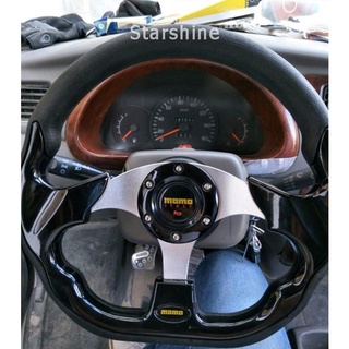 Compacto volante Om13 pulgadas PU coche modificado semicircular fibra de carbono coche deportivo Logitech universal volante