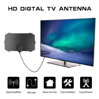 Antena De TV Digital De Interior De 200 Millas De Alcance HDTV 1080p Receptor De Señal Aérea Sin Amplificador (1)