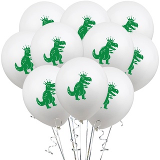 12 pulgadas 10 unids/set de dibujos animados dinosaurio impresión globo de látex niños decoración de cumpleaños fiesta decoración suministros
