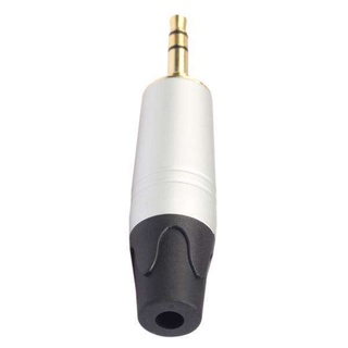 conector macho de conector estéreo de 2 x 3.5 mm para soldadura de audio diy para micrófono