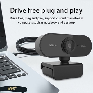 ♬ 360-degree rotatable camera Computer network camera 1080P HD USB conference camera Live online class Webcam WET