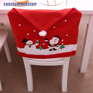 [CONSTAN] decoración de navidad silla cubre asiento de comedor santa claus hogar fiesta decoración de tela ADTARR (1)