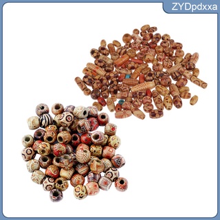 CHARMS 200 cuentas de madera de color mezclado para hacer joyas espaciadores sueltos, abalorios ajustados (1)