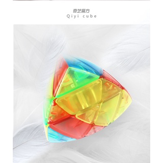 qiyi pyramorphix - rompecabezas mágico de cristal en forma especial, rompecabezas mágico de tercer nivel, juguetes divertidos para niños y adultos (5)
