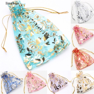 [linshan] 10PCS Organza Jewelry Candy Gift Pouch Bags Wedding Party Xmas Favors Decor [HOT]