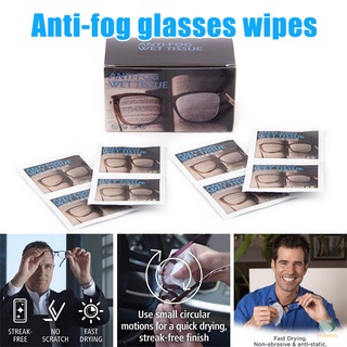 paquete de 50 toallitas antiniebla para limpieza de tejidos húmedos, ideal para gafas desechables (1)