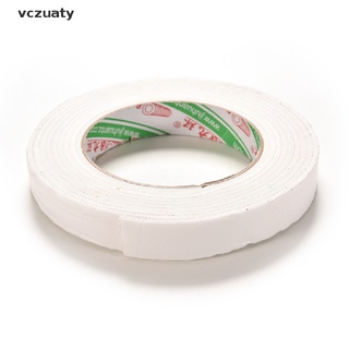 Vczuaty New Double Sided White Foam Sticky Tape Roll Adhesive Super Strong 1.8*300cm CL