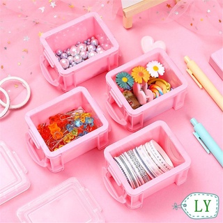LY Rosa Joyero Lindo Caja De Almacenamiento Caramelos Mujeres Portátil Nuevo Mini Organizador Cajas/Multicolor