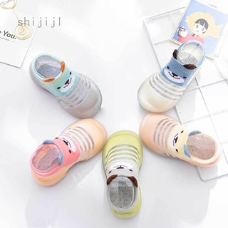 primavera y otoño calcetines de piso de los niños, calcetines de bebé niño, calzado de bebé, sección delgada zapatos antideslizantes de suela suave (1)