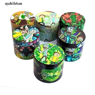 Qukiblue 4 Layers Zinc Alloy Dry Herb Tobacco Weed Grinder Smoke Accessories Spice Mill CL
