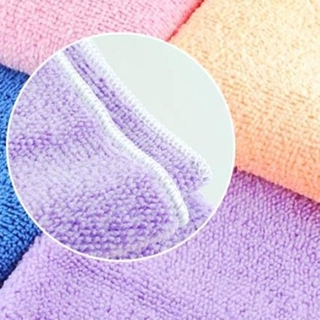 Toalla de microfibra suave absorbente de agua paño de limpieza multiusos para lavar el cabello de baño lavado de cara lavado de coche (6)