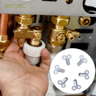 BIYONG Zinc Alloy Water Tap Valve|Heater Water Switch Radiator Key Plumbing Bleeding Keys Faucet Venting Air Valve Kitchen Accessories High Quality Valve Key Accessories