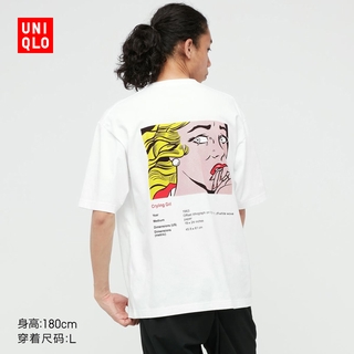 Uniqlo - camiseta estampada para hombre (UT) Roy Lichtenstein con mangas cortas