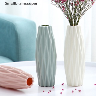 smallbrainssuper 2 pzs florero de flores decoración para el hogar florero plástico imitación cerámica macetas sbs