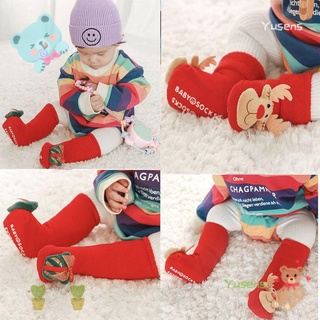 Yusens 3D de dibujos animados medias permeabilidad bebé calcetines niños calcetines rojo tela de algodón otoño invierno fiesta suministros absorber sudor decoraciones de navidad