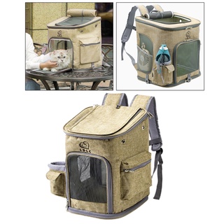 Pet Carrier Backpack Cat Dog Breathable Carry Bag for Outdoor Travel (8)