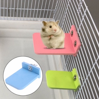 Rectángulo plataforma soporte mascotas hámster ardilla de pie jaula juguetes accesorios