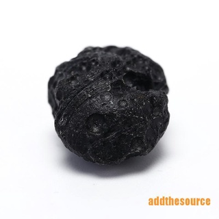 [ADTHEO] 1XTektite Meteorite espécimen crudo Mineral roca de hierro piedra áspera espacio negro ECRUOSH (7)