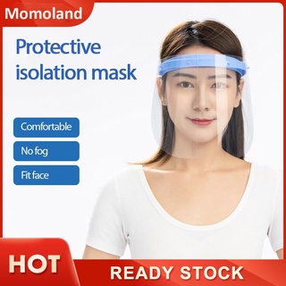 [listo] máscara ajustable soporte de plástico máscara protectora cara completa transparente mascota momoland