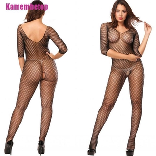 Kamembetop lencería Sexy para mujer/ropa interior De red abierta con malla hueco abierta