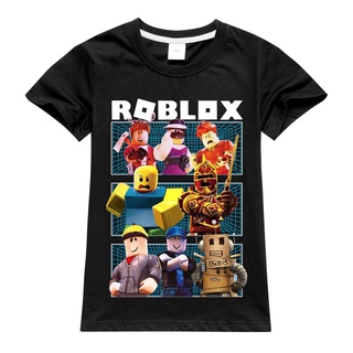 Nuevo ROBLOX juego de los niños T-Shirt niños camiseta 3D ropa de dibujos animados Unisex niño niñas de manga corta camisas de algodón