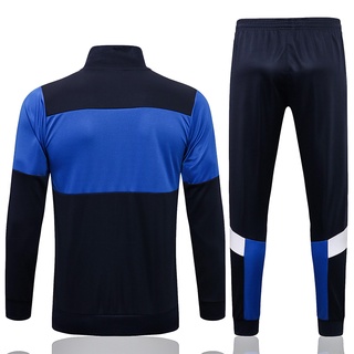 21-22 Italia azul Chamarra y pantalones de los hombres de fútbol de entrenamiento chándal S-2XL (2)
