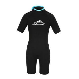 2mm neopreno niño buceo traje de neopreno espalda cremallera snorkel natación traje de neopreno (3)