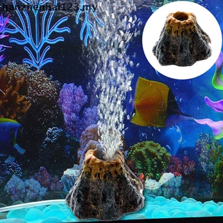 [Hanzhenhai123] acuario forma volcán y piedra de burbuja de aire bomba de oxígeno tanque de peces adorno decoración