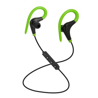Audífonos Deportivos Inalámbricos Bluetooth 4.1 Con Gancho Para Orejas/Auriculares Verdes
