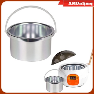 Wax Warmer Inner Pot with Handle Hair Removal Wax Machine Melting Pot Silver (9)