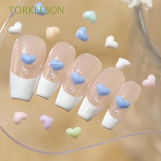 TORKELSON Multicolor Love Nail Art Jewelry Cute DIY Ornaments 3D Nail Art Decoration Girly Style Charm Fashion Heart-shaped Daylight Discoloration Manicure Accessories