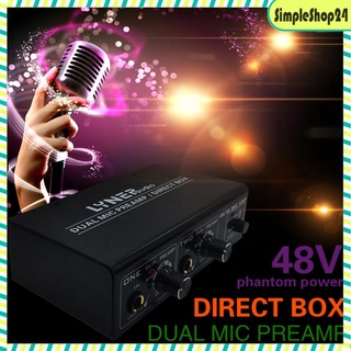 2channel simpleshop24 micrófono Amplificador De Alta fidelidad Preamp audio Guitarra eléctrica bajo Amp