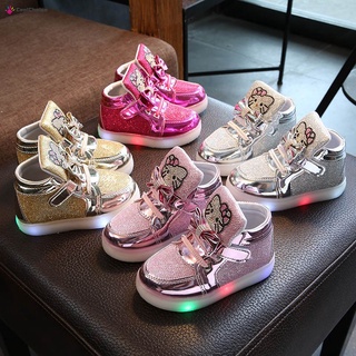zapatillas de deporte luminosas casuales con luz led para caminar/tenis de dibujos animados antideslizantes para niños y niños