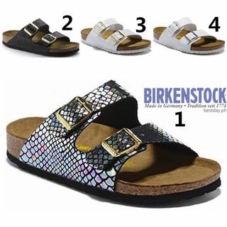 Listo Stock Birkenstock Hecho En Alemania Hombres Mujeres Sandalias Zapatillas 4 Colores 35-46