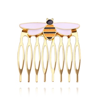 DU Women hairpins miraculous bee comb gold hair comb ladybug party supplies animal enamel hair jewelry costume