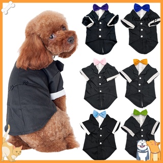 ptimistica-mascota ropa pajarita diseño cosplay agradable a la piel mascotas perros traje occidental para fiesta