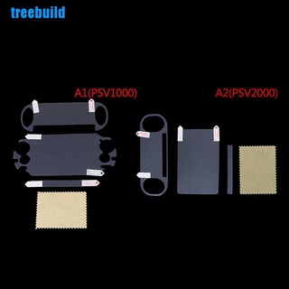 [Treebuild] película protectora de pantalla delantera y trasera para Ps Vita Psv1000/2000 Hd transparente