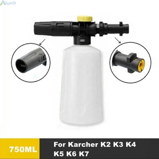 Botella de lanza de espuma de nieve 750ML para Karcher K2 K3 K4 K5 K6 K7 arandela de alta presión