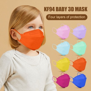 Máscara de 4 a 12 años de precio bajo KF94 para niños 10 pzs 4 capas protección 3D mascarilla facial para niños Máscara facial para niños