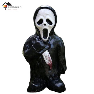 Estatua de terror gnomos estatua pesadilla espeluznante escultura de Halloween