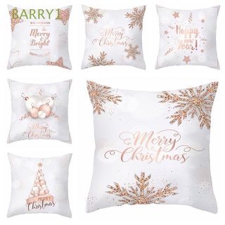 Barry1 rosa funda de almohada multiestilo fundas de cojín de navidad fundas de almohada para sofá sofá sofá Premium cuadrado decorativo almohada decoración de navidad
