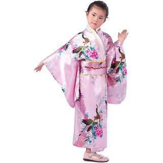 Vestido tradicional Kimono túnica para niños niñas disfraz