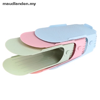 [maudlanden] 2 piezas de doble capa para zapatero, ajustable, almacenamiento de polvo, organizador de zapatos para el hogar [MY]