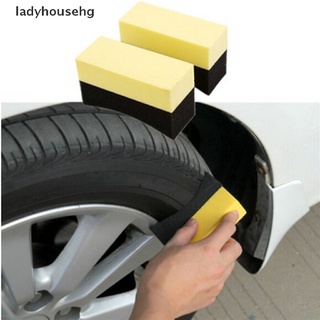 Ladyhousehg Auto Wheels Cepillo Esponja Aplicador Especial Para Limpieza De Cubo De Neumáticos Venta Caliente