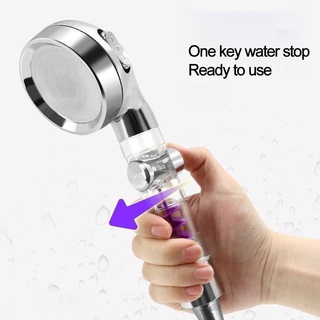 1 cabezal de ducha presurizado de alta presión de baño artefacto hogar ajustable de mano (3)